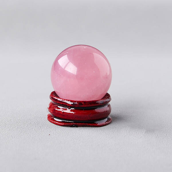 Natural Rose Quartz Ball Display Decorations