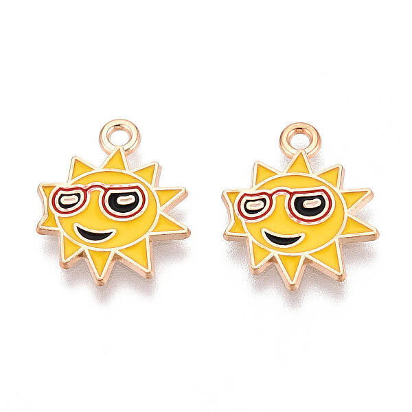 Alloy Enamel Pendants