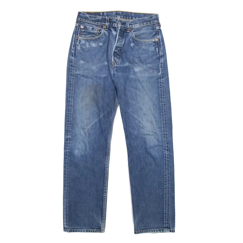 LEVI'S 501 Jeans Blue Denim Regular Straight Mens W32 L32