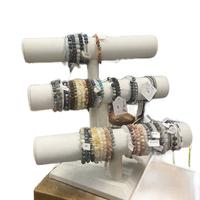 Semi precious crystal stretchy bracelet