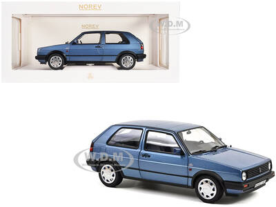 1988 Volkswagen Golf 10 Million Star Blue Metallic 1/18 Diecast Model Car by Norev