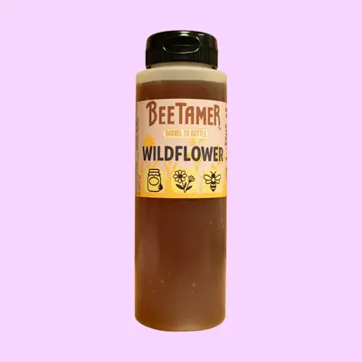 Beetamer's Wildflower Honey 11oz Squeeze Bottle from Colorado Natural 100% Raw Floral Source Easy to Use
