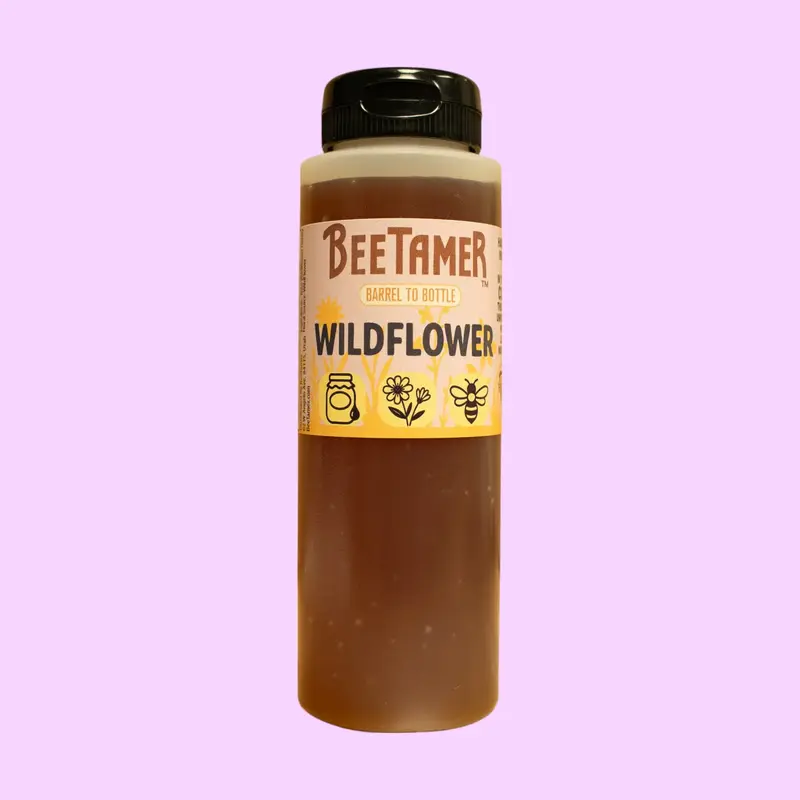 Beetamer's Wildflower Honey 11oz Squeeze Bottle from Colorado Natural 100% Raw Floral Source Easy to Use