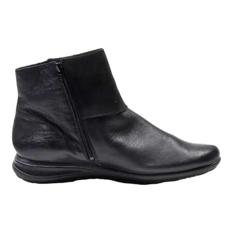 MEPHISTO Ankle Boots Black Leather Womens UK 5.5