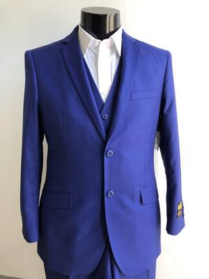 Mens Skinny Sapphire Suits Downtown Los angeles - Suits LA $149