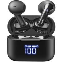TOZO T21 Earbuds, 5.3 Bluetooth Headphone, Sem in Ear with Dual Mic Noise Cancelling, IPX8 Waterproof, Stereo Sound with Powe...