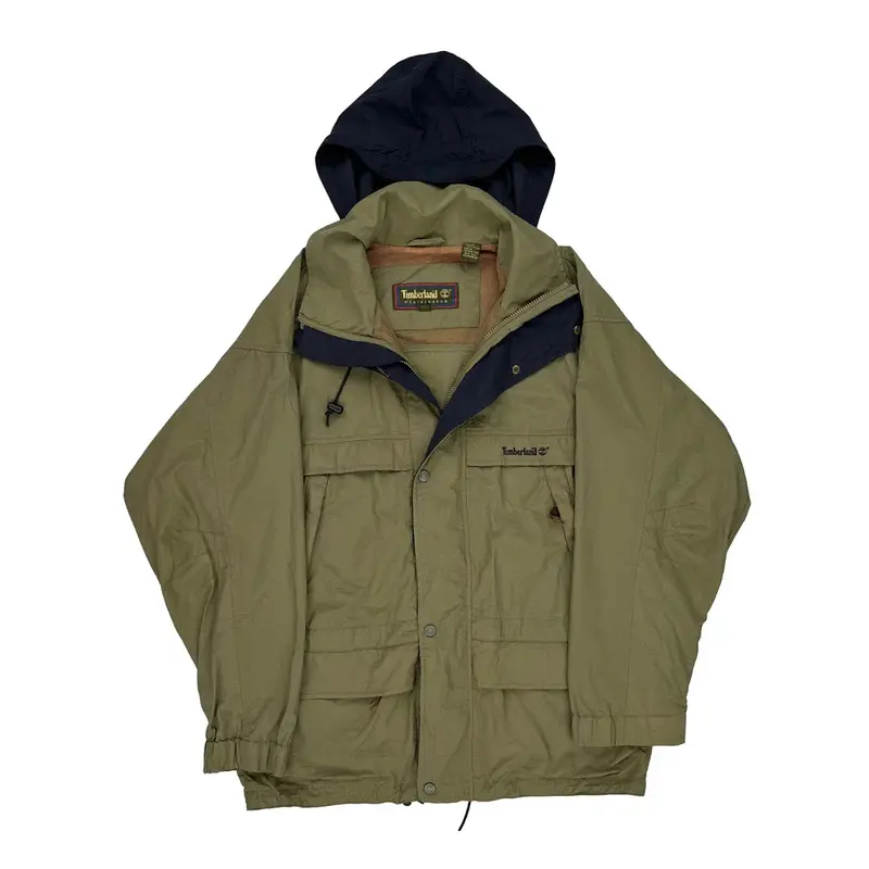 Timberland Jacket - Small Khaki Nylon