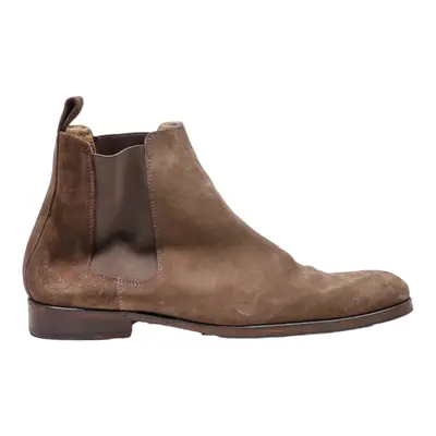 BEXLEY Chelsea Boots Brown Suede Mens UK 10