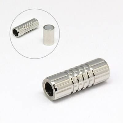Tarnish Resistant 304 Stainless Steel Magnetic Clasps with Glue-in Ends