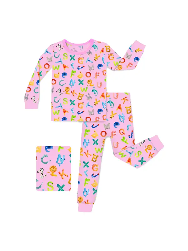 babee Reshinee Cute & Buttery Soft Bamboo Pajamas for Baby Girls Boys, Breathable Snug fit Long Sleeve Jammies for Sensitive ...