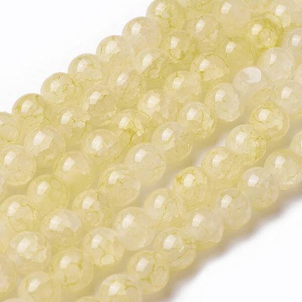 Spray Painted Glass Beads Strands