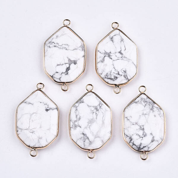 Natural Howlite Links Connectors