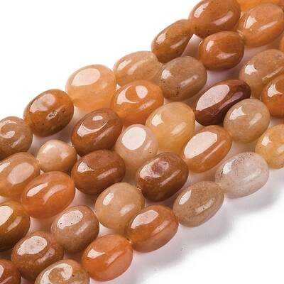 Natural Red Aventurine Beads Strands
