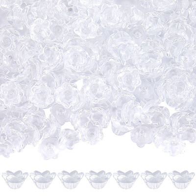 200Pcs Glass Bead Caps for Wind Chimes Making