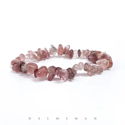 [Direct Buy] 1 Count strawberry quartz chip bracelet