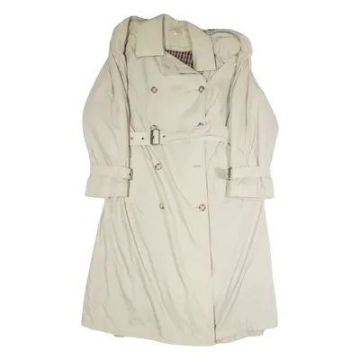 PACIFIC LINE Womens Trench Coat Beige 90s UK 12