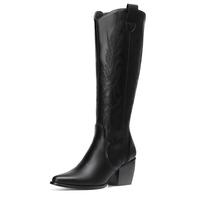 Dream Pairs Women's Dallas Embroidered Western Cowboy Knee High Boots shoes