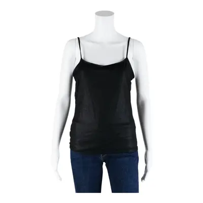YESSICA Sheer Vest Camisole Top Black Sleeveless Womens M