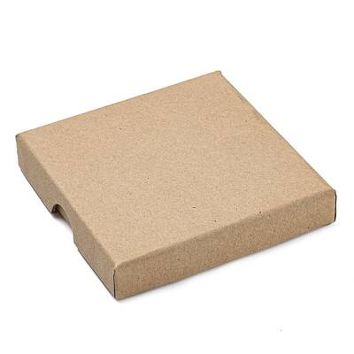 Square Cardboard Kraft Paper Jewelry Box
