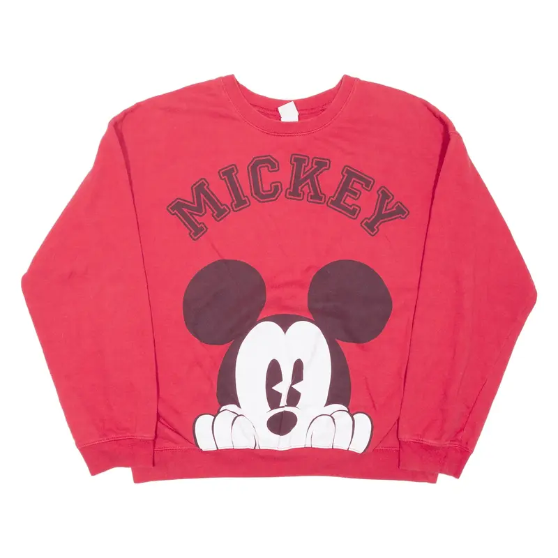 DISNEY Mickey Mouse Sweatshirt Red Girls 2XL