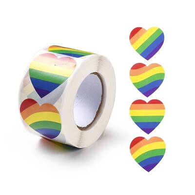 Heart Roll Stickers