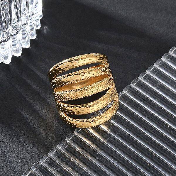 304 Stainless Steel Multi-layer Finger Ring for Unisex