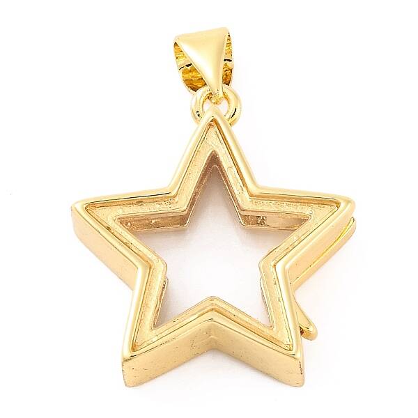 Rack Plating Brass Locket Pendants