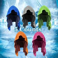 Cooling Hoodie Towel, 5 Counts/set Evaporative Cool Technology Hood Towel, Great for Sports, Fitness, Gym