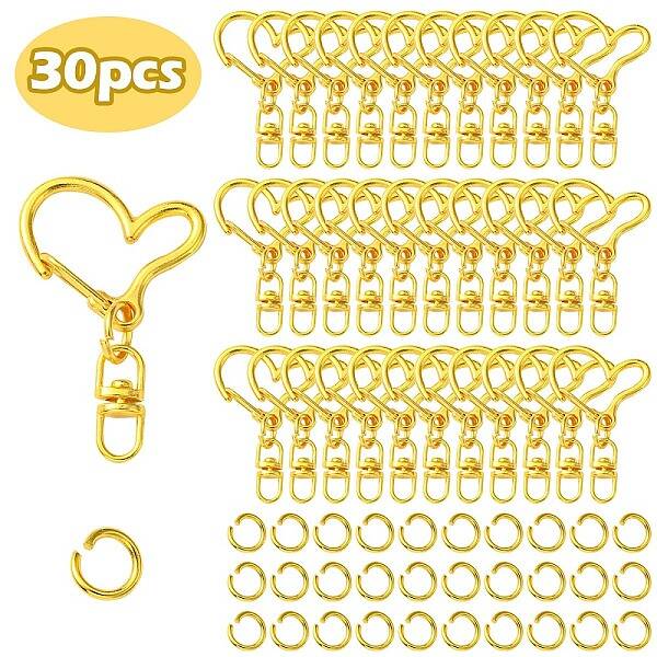 Alloy Heart Lobster Clasps