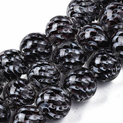 Transparent Handmade Lampwork Beads Strands
