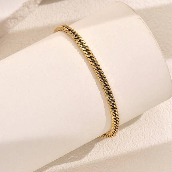 304 Stainless Steel Curb Chain Bracelets for Women