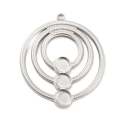 Non-Tarnish 304 Stainless Steel Pendant Cabochon Settings