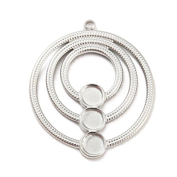 Non-Tarnish 304 Stainless Steel Pendant Cabochon Settings