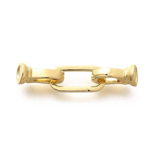 Rack Plating Brass Fold Over Clasps