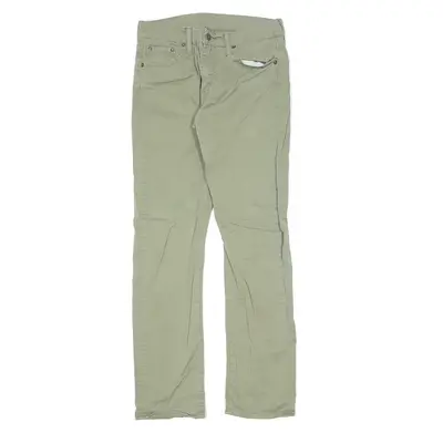 LEVI'S ¬?513 Denim Trousers Green Regular Straight Womens W29 L32