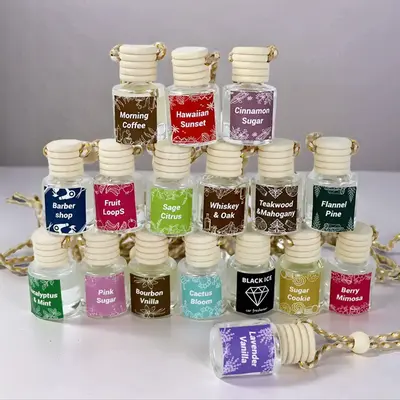 Car Air Freshener Hanging Ornament, Home Decor Scented Decoration for Closet Bathroom Car Multi-Scene Use, Essential Aromatic...