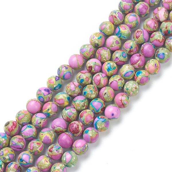 Assembled Natural & Dyed Magnesite Beads