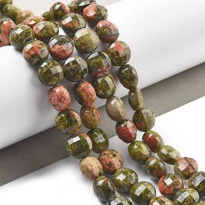 Natural Unakite Beads Strands