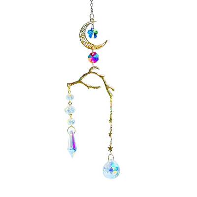 Alloy Moon & Branches Hanging Ornaments