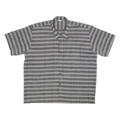 PATONG Mens Shirt Black Check 2XL