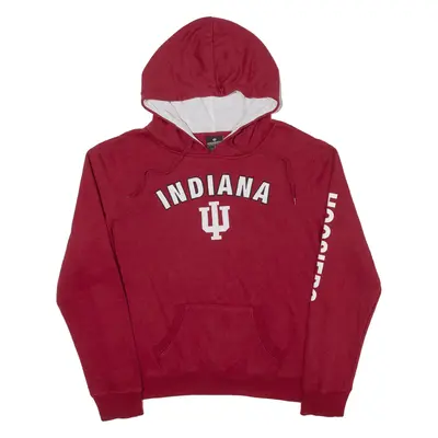 COLOSSEUM Indiana Hoosiers USA Hoodie Red Pullover Womens L