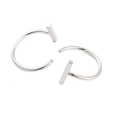 999 Fine Silver Stud Earrings for Women