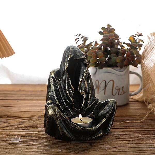 Halloween Ghost Resin Candle Holder