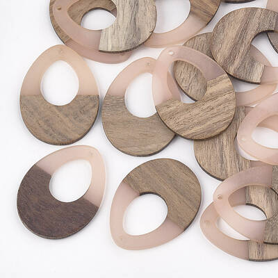 Resin & Walnut Wood Pendants