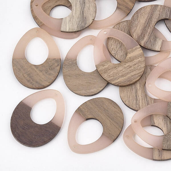 Resin & Walnut Wood Pendants