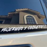MUJERIEGO Y COQUETO Vinyl Decal Sticker Many Colors/Sizes
