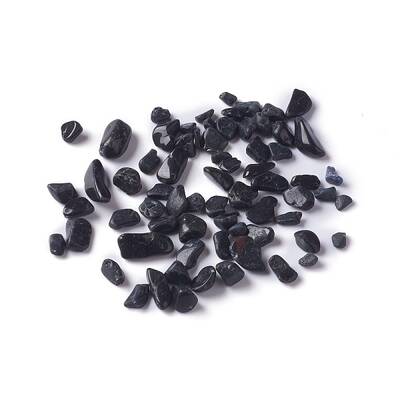 Natural Black Tourmaline Chip Beads