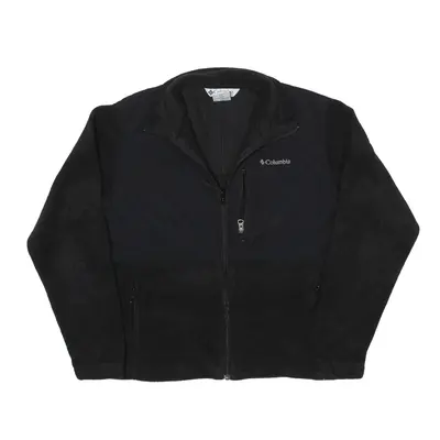 COLUMBIA Fleece Jacket Black Womens L