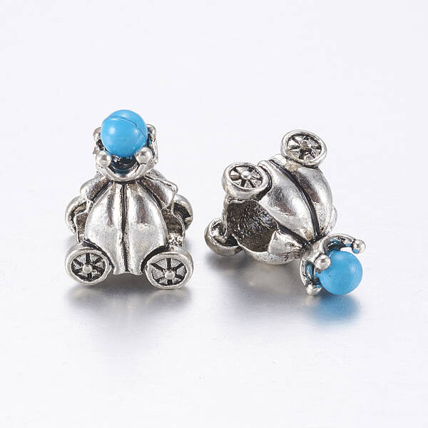 Tibetan Style Alloy European Beads