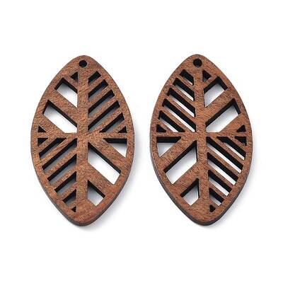 Walnut Wood Laser Cut Pendants